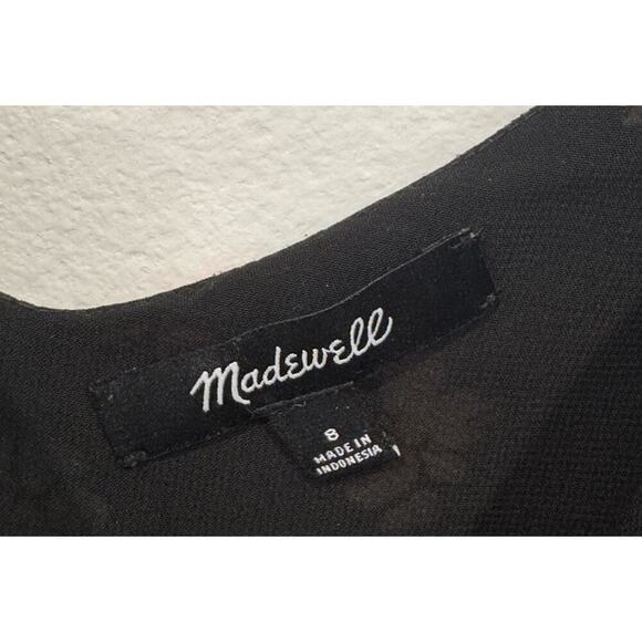 Madewell Button Front Cami Women’s Size 8 Cropped Tank Floral Print Retro - Picture 3 of 7